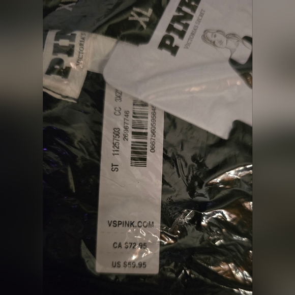 Victoria's Secret Pure Black Bling Thermal Pjs. Brand New 💎 - Picture 5 of 7